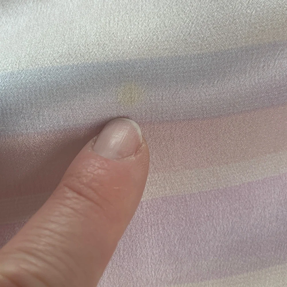 Liz Claiborne vintage silk scarf pastel stripes